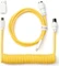 Keychron Coiled Aviator Cable, Tastaturkabel (Spiral-Textilkabel), 1.36m, gelb Vorschaubild