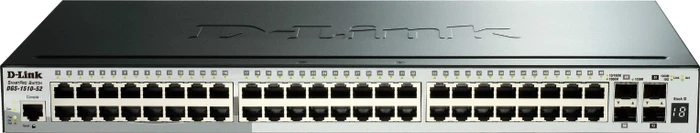 D-Link DGS-1510 Rackmount Gigabit Smart Switch, 48x RJ-45, 2x SFP, 2x SFP+