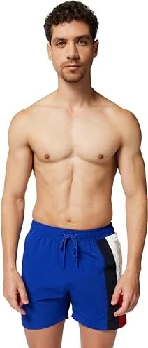 Tommy Hilfiger Flag Mid Slim Fit Badeshorts wedge blue (Herren)