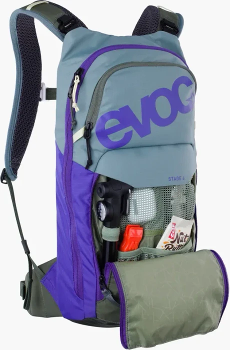 Evoc Stage 6 steel/violet/dark olive