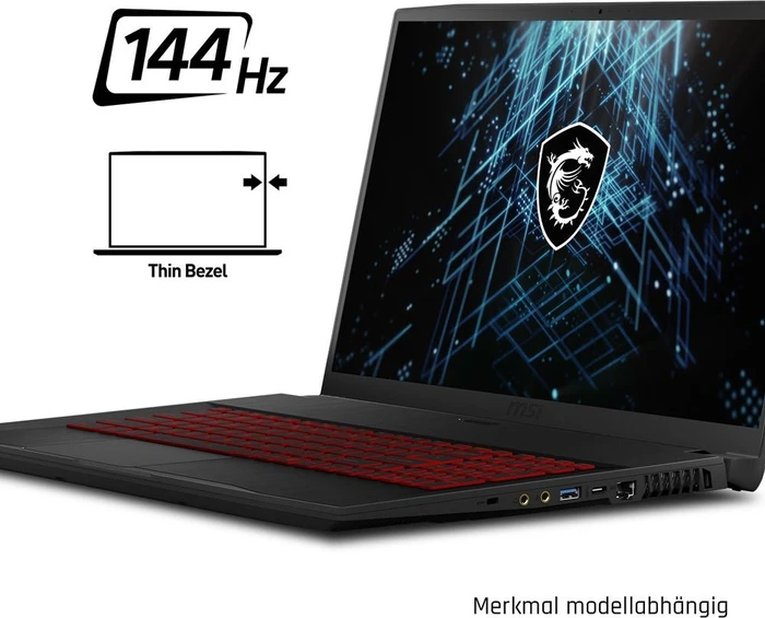 MSI GF75 Thin 10UEK-027, Core i7-10750H, 16GB RAM, 512GB SSD, GeForce RTX 3060, DE