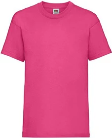 Fruit Of The Loom Valueweight T-Shirt kurzarm fuchsia (Junior)