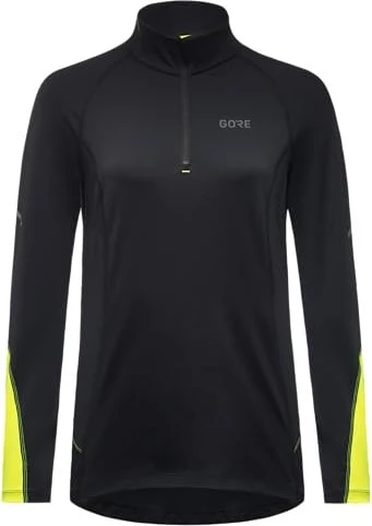 Gore Wear M Mid Zip Trikot langarm black/neon yellow (Damen)