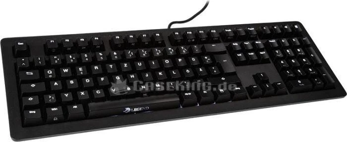 Ducky Legend DK1408S schwarz, LEDs weiß, MX RED, USB, DE