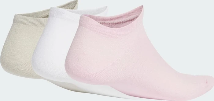 adidas Thin Linear Low-Cut Socken white/wonder alumina/clear pink, 3 Paare