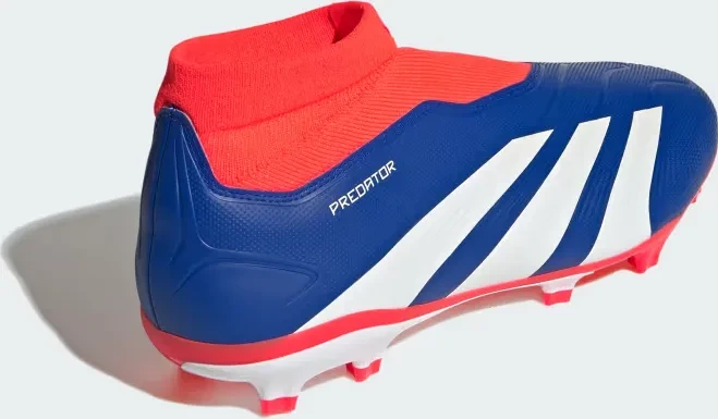 adidas Predator League Laceless FG lucid blue/cloud white/solar red