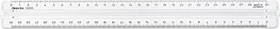 Aristo College Prismenlineal 30cm, mit Griff, transparent