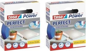 tesa extra Power Perfect blau, Gewebeband, 19mm/2.75m, 1 Stück