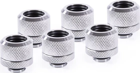 Alphacool Eiszapfen Rohranschluss G1/4" auf 14mm, chrome, 6er-Pack