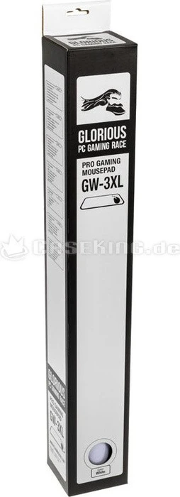 Glorious GW-3XL 3XL Extended Mauspad, White Edition, weiß