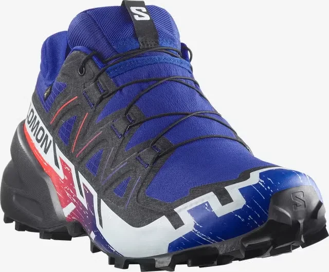 Salomon Speedcross 6 GTX Equipe surf the web/fiery red/white (Herren)