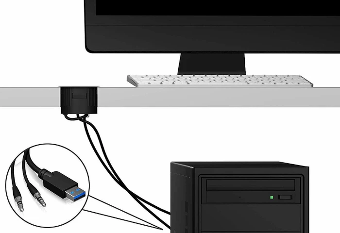 RaidSonic Icy Box IB-HUB1403A Einbau USB-Hub, 4x USB-A 3.0, USB-A 3.0 [Stecker]
