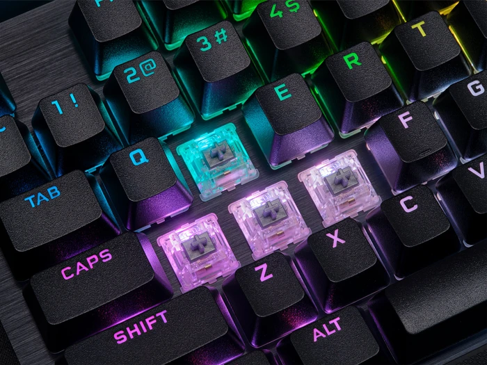 Corsair Gaming K70 RGB PRO, MX SPEED RGB Silver, USB, DE