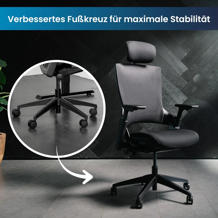 Ergotopia NextBack Bürostuhl, schwarz