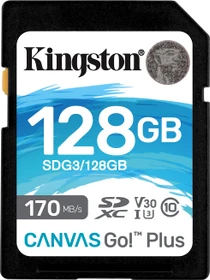 Kingston Canvas Go! Plus R170/W90 128GB, UHS-I U3, Class 10