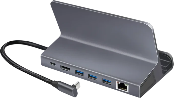 LogiLink 6-Port Dockingstation und Halterung, USB-C 3.0 [Stecker]