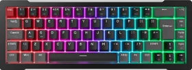 Raijintek MGA-68 Magnetic Switch Keyboard, schwarz, LEDs RGB, Hejin Magnetic Yellow, USB, DE