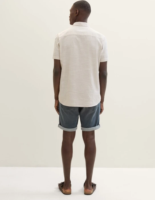 Tom Tailor Josh Jeansshorts Jeans dark stone blue grey denim (Herren)