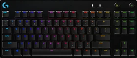 Logitech G Pro Gaming Keyboard, TKL, schwarz, GX-BLUE, USB, DE (920-009389)