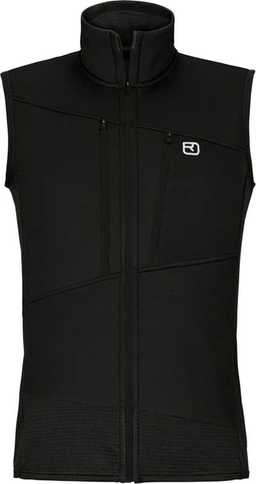 Ortovox Fleece Grid Funktionsweste black raven (Herren)