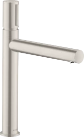Hansgrohe Axor Uno Select 200 für Aufsatzwaschtische mit Ablaufgarnitur edelstahloptik