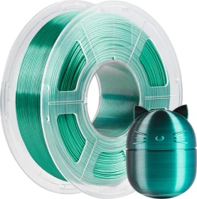 Anycubic PLA Silk Dual Color, Black Green, Spule, 1.75mm, 1.00kg
