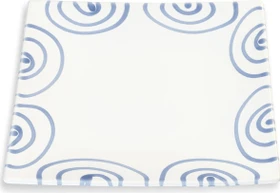 Gmundner Keramik Blaugeflammt Dessertteller Trend 20x20cm