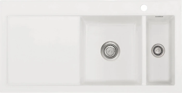 systemceram Mera 100 F Einbau Becken rechts polar