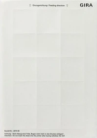 Gira Beschriftungsbögen 51x51mm