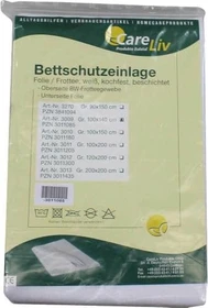 CareLiv Folie/Frottee Bettschutzeinlage, 100x140cm, 1 Stück