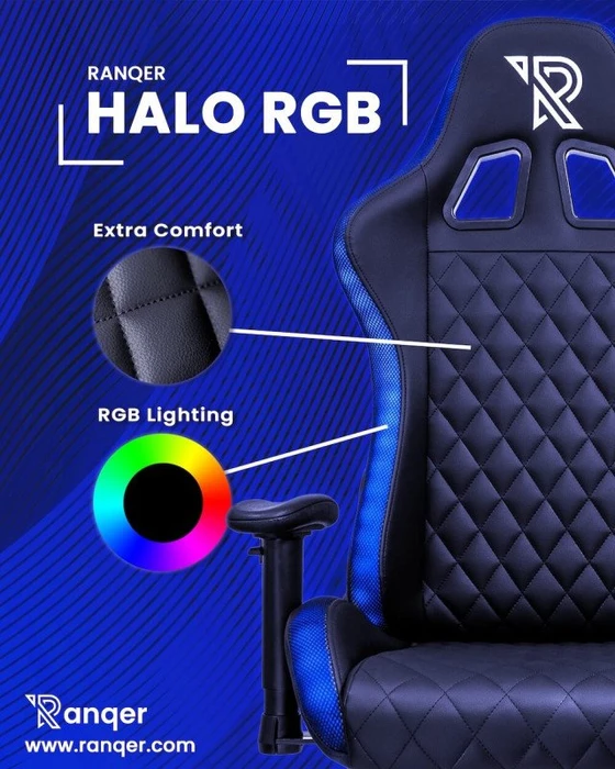 Ranqer Halo RGB Gamingstuhl, schwarz