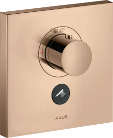 Hansgrohe Axor ShowerSelect Thermostat HighFlow Unterputz eckig für 1 Verbraucher und einen zusätzlichen Abgang polished red gold