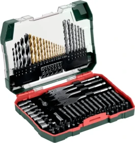 Metabo Bohrer-/Bits-/Steckschlüssel-Zubehörset inkl. Werkzeugbox,  86-tlg.