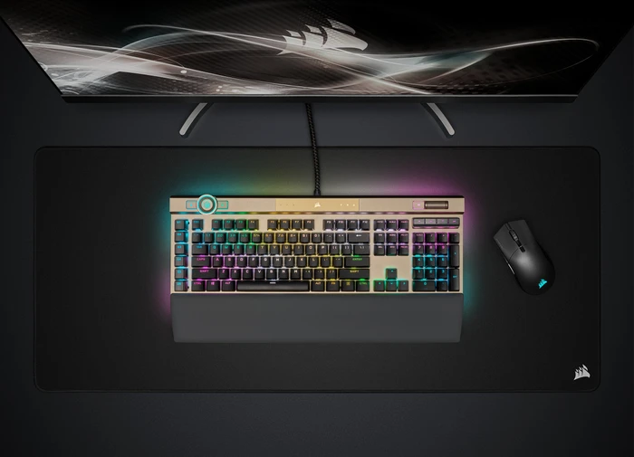 Corsair Gaming K100 RGB Midnight Gold, Corsair OPX, USB, US