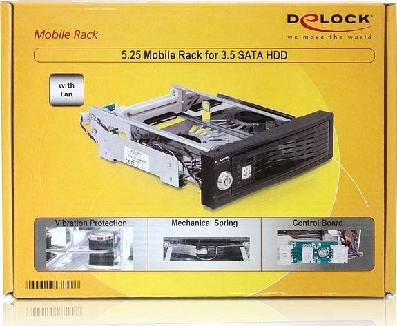 DeLOCK 5.25" Wechselrahmen auf 3.5" SATA
