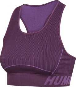 hummel Christel Sport-BH plum perfect/bellflower melange (Damen)