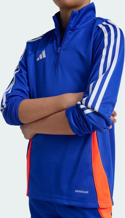 adidas Tiro 24 Funktionsshirt langarm lucid blue/white/app solar red (Junior)