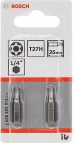 Bosch Professional Extra Hart Torx BO Bit 1/4", TR27x25mm, 2 Stück