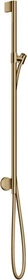 Hansgrohe Axor One Brausestange mit Wandanschluss und Brauseschlauch polished bronze