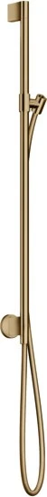 Hansgrohe Axor One Brausestange mit Wandanschluss und Brauseschlauch polished bronze