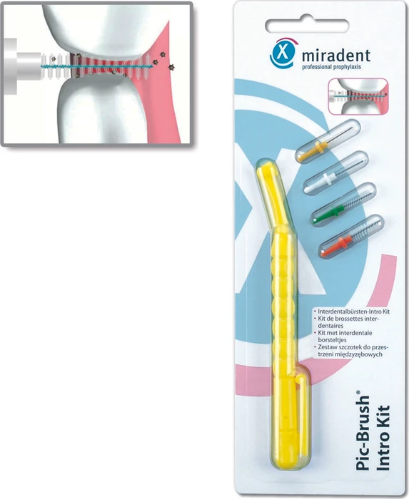 Miradent Pic-Brush Intro Kit Interdental-Set gelb