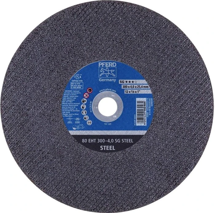 Pferd 80 EHT 300-4.0 SG STEEL/25.4 Trennscheibe, 300x4x25.4mm, 20 Stück