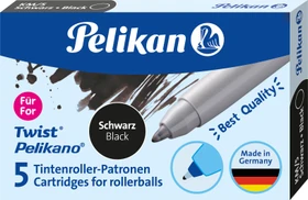 Pelikan Tintenroller-Patrone schwarz, 5er-Pack