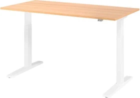 Hammerbacher Ergonomic Aktiv XMKA16 elektrisch höhenverstellbarer Sitz-Steh-Schreibtisch 160x80cm Eiche/weiß