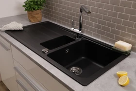 Respekta Austin 1000x500mm Becken reversibel schwarz