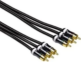 Hama Komponenten Kabel schwarz metall (verschiedene Längen)