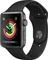 Apple Watch Series 3 (GPS) Aluminium 42mm grau mit Sportarmband schwarz Vorschaubild