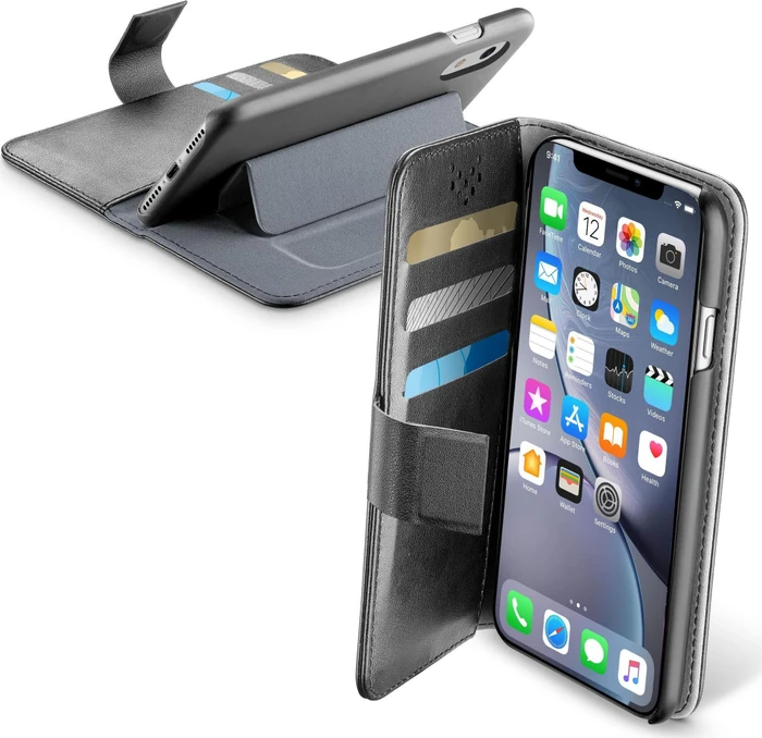 Cellularline Book Agenda für Apple iPhone XR schwarz