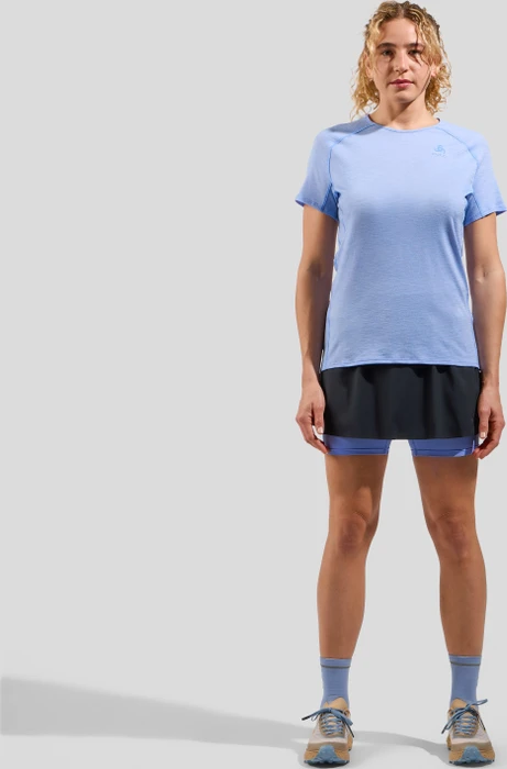 Odlo X-Alp Performance Wool 115 Funktionsshirt kurzarm persian jewel melange (Damen)