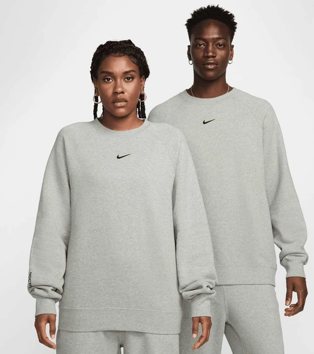Nike NOCTA CS Fleece Pullover dark grey heather/matte silver (Herren)